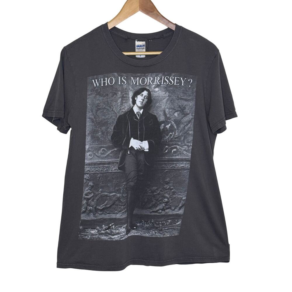 Who Is Morrissey? Oscar Wilde  Vtg y2k Tour T-Shirt Concert Band The Smiths